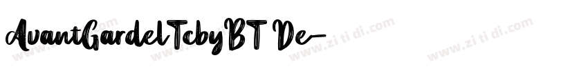AvantGardelTcbyBT De字体转换
